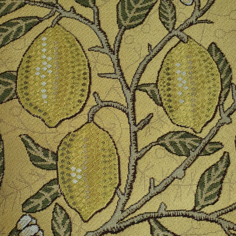Ткань гобеленовая хлопковая Фрукты, фон желтый, шир.140 см, 1 пог.м. — изображение 4