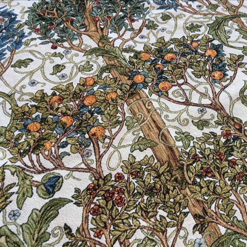 Ткань гобеленовая Фруктовый сад, фон белый, шир. 145 см, 1 пог.м. — изображение 5
